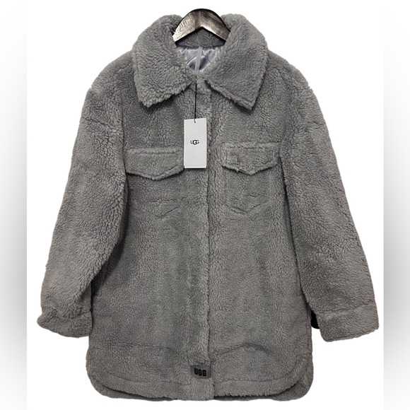 NWT UGG Frankie Uggfluff Shirt Jacket SZ M - Picture 1 of 5